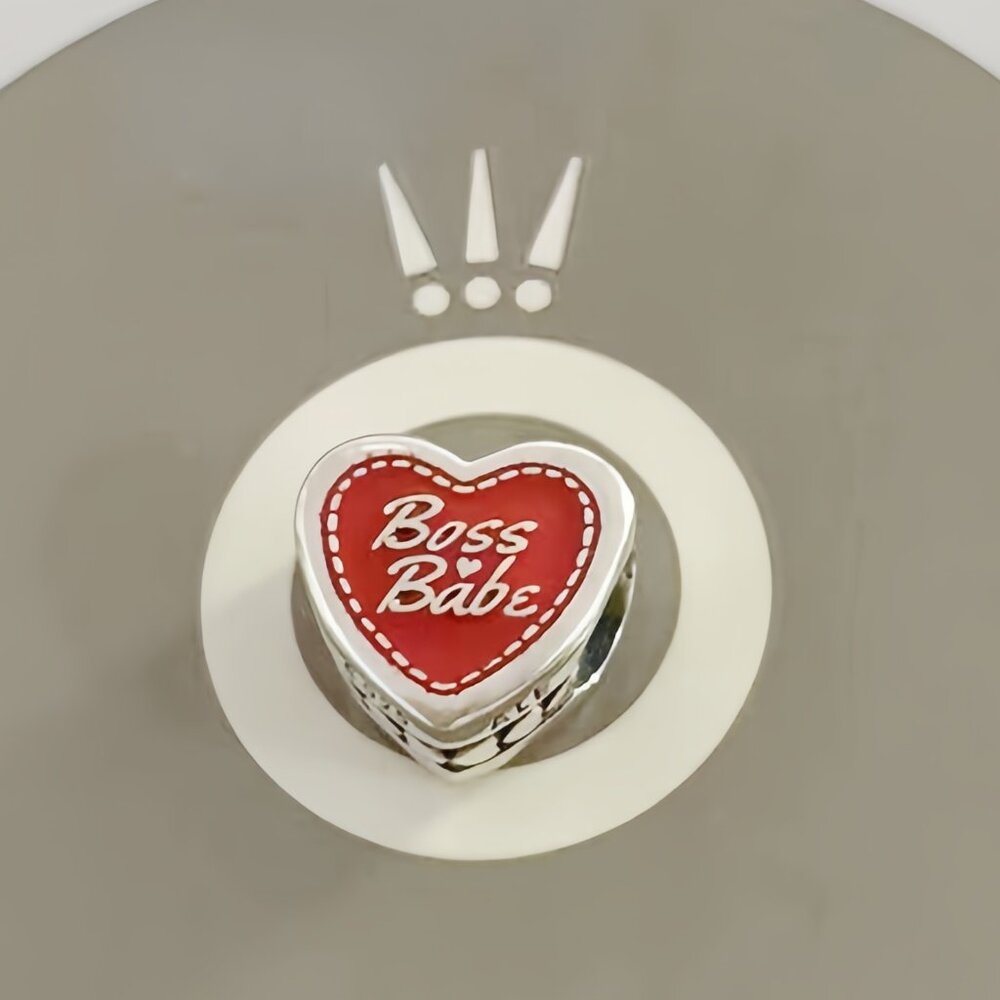Pandora Engravable Boss Babe Heart Charm